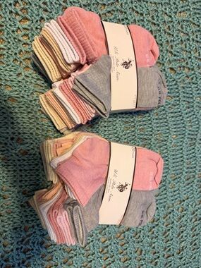 U.S. Polo Assn. Women’s Low Cut  Casual Comfort Socks - 40 Pack Size 4-10